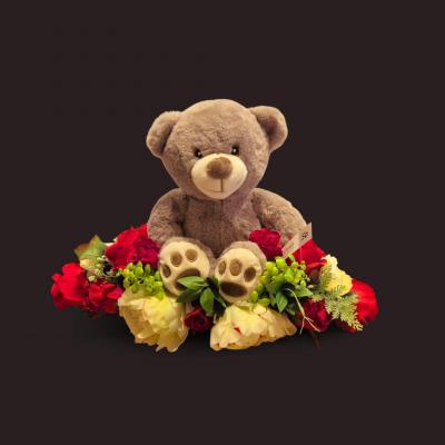 FG313 - Montage rouge avec Nounours 50€