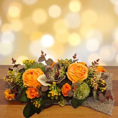 FG318 - Montage alourdi orange dans rondin de bois 60€